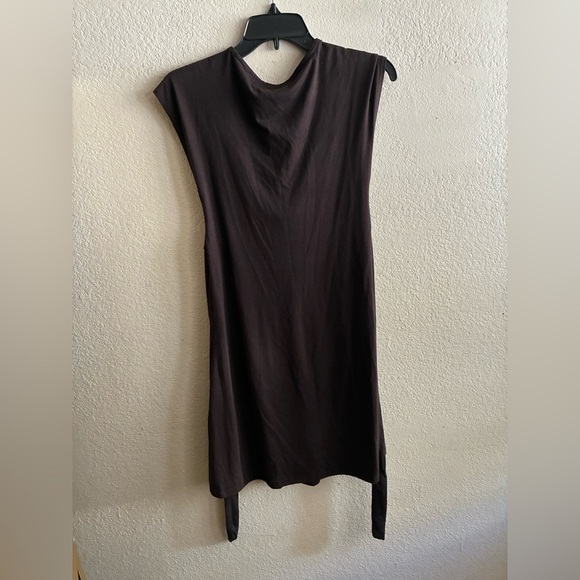 Forever 21 Y2K Brown Mini Dress with Woven Belt S - Picture 3 of 11